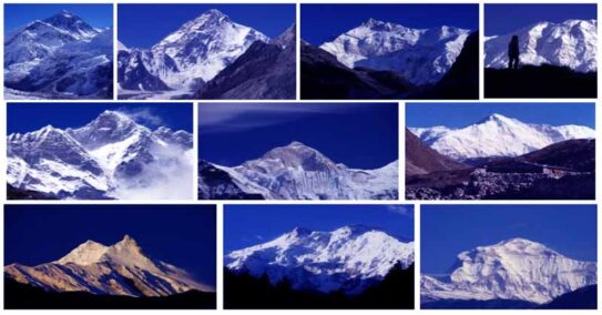 The top 10 highest mountains in the world | world's tallest mountain