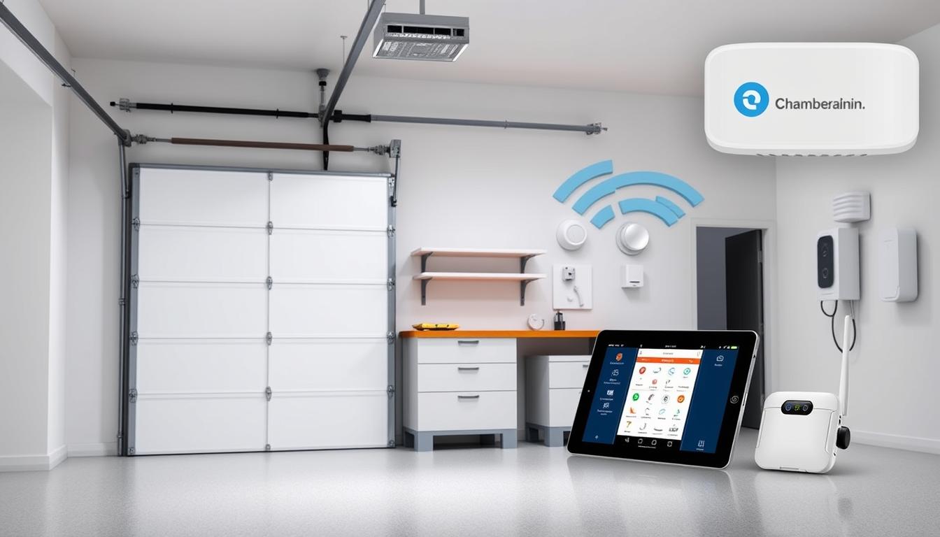 Chamberlain Smart Garage Control – Wireless Garage Hub and Sensor with Wifi